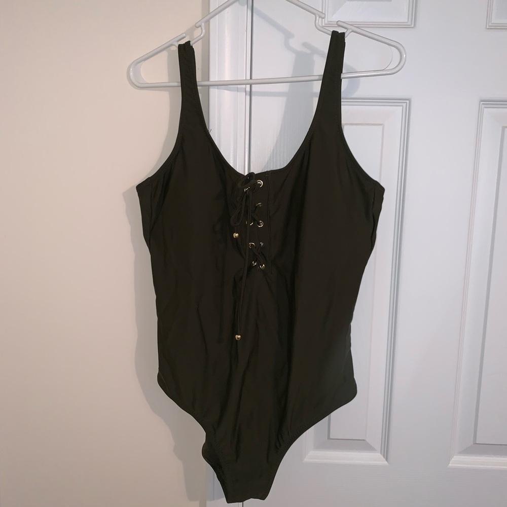 Dark green one piece